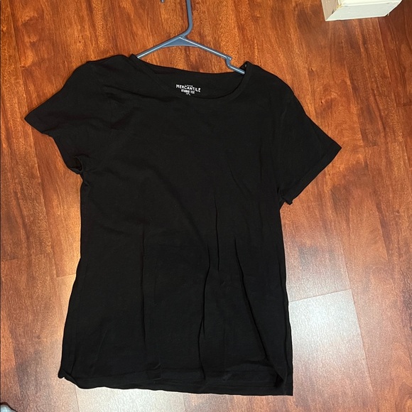 size large j.crew mercantile black short sleeve studio tee - Picture 1 of 3
